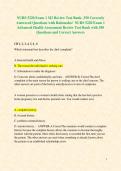 NURS 5220 Exam 1 M2 Review Test Bank- 350 Correctly Answered Questions with Rationales&sol;  NURS 5220 Exam 1 Advanced Health Assessment Review Test Bank with 350 Questions and Correct Answers