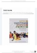 Test Bank - for Race&comma; Ethnicity&comma; Gender&comma; and Class The Sociology of Group Conflict and Change Ninth Edition by Joseph F&period; Healey&comma; Andi Stepnick