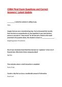 COBA Final Exam Questions and Correct Answers&vert; Latest Update 2026&sol;27