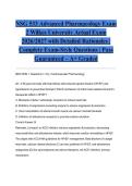 NSG 533 Advanced Pharmacology Exam 2 Wilkes University Actual Exam 2026&sol;2027 with Detailed Rationales &vert; Complete Exam-Style Questions &vert; Pass Guaranteed &ndash; A&plus; Graded&NewLine;&NewLine;