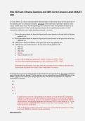 BIOL 252 Exam 1 Review Questions and 100&percnt; Correct Answers Latest 2026&sol;27- UNC