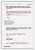 BIOL 252 Exam 1 & 2 Questions and Answers Latest 2026&sol;27 Package Deal- UNC