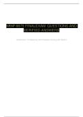 NRNP 6675 FINALEXAM  QUESTIONS AND &NewLine;VERIFIED ANSWERS&NewLine;