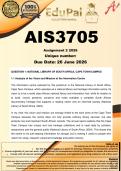 AIS3705 Assignment 2 &lpar;COMPLETE ANSWERS&rpar; 2026 - DUE 26 June 2026