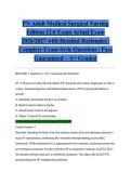 PN Adult Medical Surgical Nursing Edition 12&period;0 Exam Actual Exam 2026&sol;2027 with Detailed Rationales &vert; Complete Exam-Style Questions &vert; Pass Guaranteed &ndash; A&plus; Graded&NewLine;&NewLine;