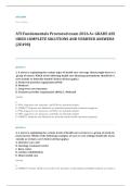 ATI RN fundamentals proctored EXAM A&plus; GRADE ASSURED COMPLETE SOLUTIONS AND VERIFIED ANSWERS