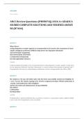ANCC PMHNP certification EXAM A&plus; GRADE ASSURED COMPLETE SOLUTIONS AND VERIFIED ANSWERS