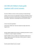 GCU BIO-201 Midterm Study guide questions with correct answers 