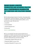 PMHNP BOARDS SCIENTIFIC&NewLine;FOUNDATION AND ADVANCED PRACTICE&NewLine;SKILLS COMPREHENSIVE EXAMINATION&NewLine;TEST QUESTIONS AND SOLUTIONS GRADED&NewLine;A&plus;
