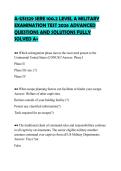 A-US1329 SERE 100&period;2 LEVEL A MILITARY&NewLine;EXAMINATION TEST 2026 ADVANCED&NewLine;QUESTIONS AND SOLUTIONS FULLY&NewLine;SOLVED A&plus;