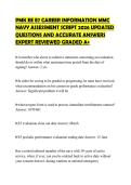 PMK EE E7 CAREER INFORMATION MMC&NewLine;NAVY ASSESSMENT SCRIPT 2026 UPDATED&NewLine;QUESTIONS AND ACCURATE ANSWERS&NewLine;EXPERT REVIEWED GRADED A&plus;