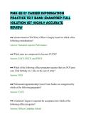 PMK-EE E7 CAREER INFORMATION&NewLine;PRACTICE TEST BANK EXAMPREP FULL&NewLine;SOLUTION SET HIGHLY ACCURATE&NewLine;REVIEW