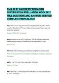 PMK-EE E7 CAREER INFORMATION&NewLine;CERTIFICATION EVALUATION MOCK TEST&NewLine;FULL QUESTIONS AND ANSWERS VERIFIED&NewLine;COMPLETE PREPARATION&NewLine;