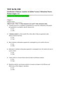 Introduction to Business Analytics Test Bank &vert; Richardson Watson &vert; 1st Edition Ch 1&ndash;11 Q&A