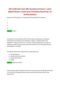 FNP Certification Exam 300&plus; Questions & Answers &vert; Latest 2026&sol;27 Review &vert; Family Nurse Practitioner Board Prep &vert; A&plus; Verified Solutions