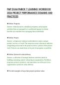 PMP EXAM PMBOK 7 LEARNING WORKBOOK&NewLine;2026 PROJECT PERFORMANCE DOMAINS AND&NewLine;PRACTICES&NewLine;