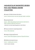 AAB MOLECULAR DIAGNOSTICS REVIEW&NewLine;PACK 2026 PREMIUM ANSWER&NewLine;COLLECTION
