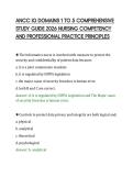 ANCC IQ DOMAINS 1 TO 5 COMPREHENSIVE&NewLine;STUDY GUIDE 2026 NURSING COMPETENCY&NewLine;AND PROFESSIONAL PRACTICE PRINCIPLES&NewLine;