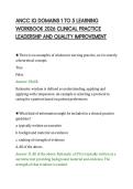 ANCC IQ DOMAINS 1 TO 5 LEARNING&NewLine;WORKBOOK 2026 CLINICAL PRACTICE&NewLine;LEADERSHIP AND QUALITY IMPROVEMENT