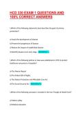 HCD 330 EXAM 1 QUESTIONS AND 100&percnt; CORRECT ANSWERS