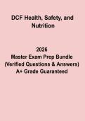DCF Health&comma; Safety & Nutrition PDF &vert; Childcare Training Study Guide&comma; Notes & Licensing Exam Prep