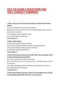 HCD 330 EXAM 2 QUESTIONS AND 100&percnt; CORRECT ANSWERS