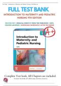 Introduction to Maternity and Pediatric Nursing 9th Edition &ndash; Gloria Leifer Test Bank Questions and Answers&NewLine;