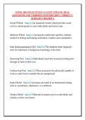 SOWK 1002 EXAM STUDY &lpar;LATEST UPDATE&rpar; REAL &NewLine;QUESTIONS AND VERIFIED ANSWERS &vert;100&percnt; CORRECT &vert; &NewLine;ALREADY GRADED A