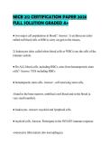 MICB 212 CERTIFICATION PAPER 2026&NewLine;FULL SOLUTION GRADED A&plus;