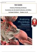 Test Bank for Anatomy&comma; Physiology&comma; & Disease&colon; Foundations for the Health Professions 3rd Edition by Deborah Roiger&vert;&vert;ISBN&colon;9781264130153