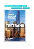 Test bank for Financial Markets & Institutions&comma; 12th Edition by Jeff Madura Isbn No&colon; 9781337099745&comma; All Chapters &vert;&vert;Complete A&plus; Guide&NewLine;