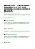 PRN1032 CLIENT CENTERED CARE I&NewLine;FINAL EXAM 2026 TEST BANK&NewLine;COMPLETE QUESTIONS SOLUTIONS&NewLine;GRADED A&plus;