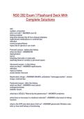 NSG 202 Exam 1 Flashcard Deck With Complete Solutions
