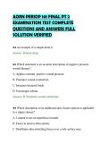 AORN PERIOP 101 FINAL PT 2&NewLine;EXAMINATION TEST COMPLETE&NewLine;QUESTIONS AND ANSWERS FULL&NewLine;SOLUTION VERIFIED&NewLine;