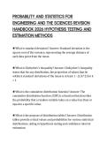 PROBABILITY AND STATISTICS FOR&NewLine;ENGINEERING AND THE SCIENCES REVISION&NewLine;HANDBOOK 2026 HYPOTHESIS TESTING AND&NewLine;ESTIMATION METHODS&NewLine;