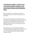 PROFESSIONAL NURSING CONCEPTS AND&NewLine;CHALLENGES REVISION HANDBOOK 2026&NewLine;HEALTHCARE SYSTEMS AND PROFESSIONAL&NewLine;ROLES