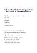 NUR 650 FINAL EXAM 2026-2027 QUESTIONS AND CORRECT ANSWERS GRADED A&plus;