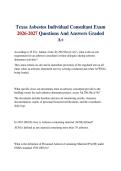 Texas Asbestos Individual Consultant Exam 2026-2027 Questions And Answers Graded A&plus;