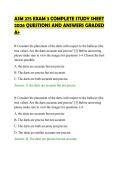 ASM 275 EXAM 3 COMPLETE STUDY SHEET&NewLine;2026 QUESTIONS AND ANSWERS GRADED&NewLine;A&plus;