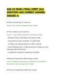 ASM 275 EXAM 3 FINAL SCRIPT 2026&NewLine;QUESTIONS AND CORRECT ANSWERS&NewLine;GRADED A&plus;