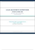 Lead Abatement Supervisor &ndash; EPA &sol; HUD &sol; OSHA Certification Exam 2026 &vert; Study Guide for Actual Exam Preparation