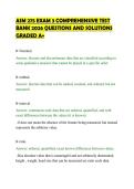 ASM 275 EXAM 3 COMPREHENSIVE TEST&NewLine;BANK 2026 QUESTIONS AND SOLUTIONS&NewLine;GRADED A&plus;