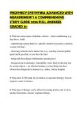 PROPHECY DYSTHYMIA ADVANCED WITH&NewLine;MEASUREMENTS A COMPREHENSIVE&NewLine;STUDY GUIDE 2026 FULL ANSWERS&NewLine;GRADED A&plus;