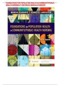 TEST   BANK  FOR  FOUNDATIONS FOR POPULATION HEALTH IN COMMUNITY&sol;PUBLIC&NewLine;HEALTH NURSING 6&NewLine;TH EDITION BY MARCIA STANHOPE