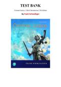 Criminal Justice&colon; A Brief Introduction 13th Edition  &mdash; by Frank Schmalleger &vert; Complete Test Bank &lpar;Ch&period; 1-13&rpar;