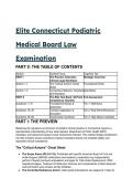 2026&sol;2027 Elite Connecticut Podiatry Law Test Bank &lpar;60 Q&A &plus; Critical Axioms&rpar; &vert; PA 24-112 & DPH Mandates