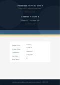 MAT1613 Assignment 1 Due 15 May 2026&vert;Calculus B&vert;