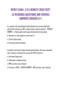 RPSGT EXAM 1&comma; 2 & 3 NEWEST 2026&sol;2027 &NewLine;&lpar;3 VERSIONS&rpar; QUESTIONS AND VERIFIED ANSWERS &lpar;GRADED A&plus;&rpar;&NewLine;