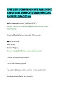 APSE CESP COMPREHENSIVE ASSESSMENT&NewLine;PAPER 2026 COMPLETE QUESTIONS AND&NewLine;ANSWERS GRADED A&plus;&NewLine;