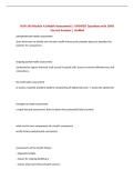 NUR-143 Module A &lpar;Health Assessment&rpar; &vert; UPDATED Questions with 100&percnt;&NewLine;Correct Answers &vert; Verified